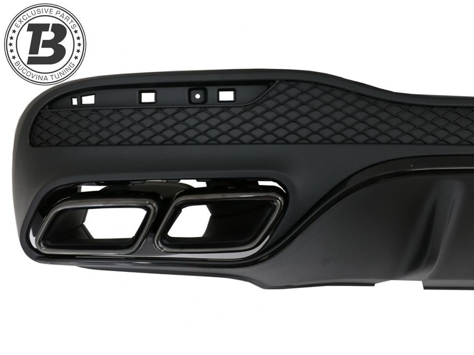 Difuzor Bara Spate cu Ornamente compatibil cu Mercedes GLE SUV W166 AMG