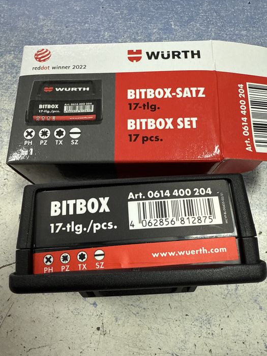 Wurth Bitbox-satz  17tlg. Битове 16 броя плюс удължител Промоция