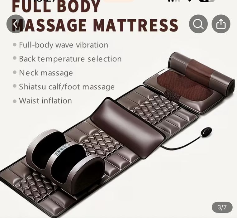 Масажна шияцу стелка