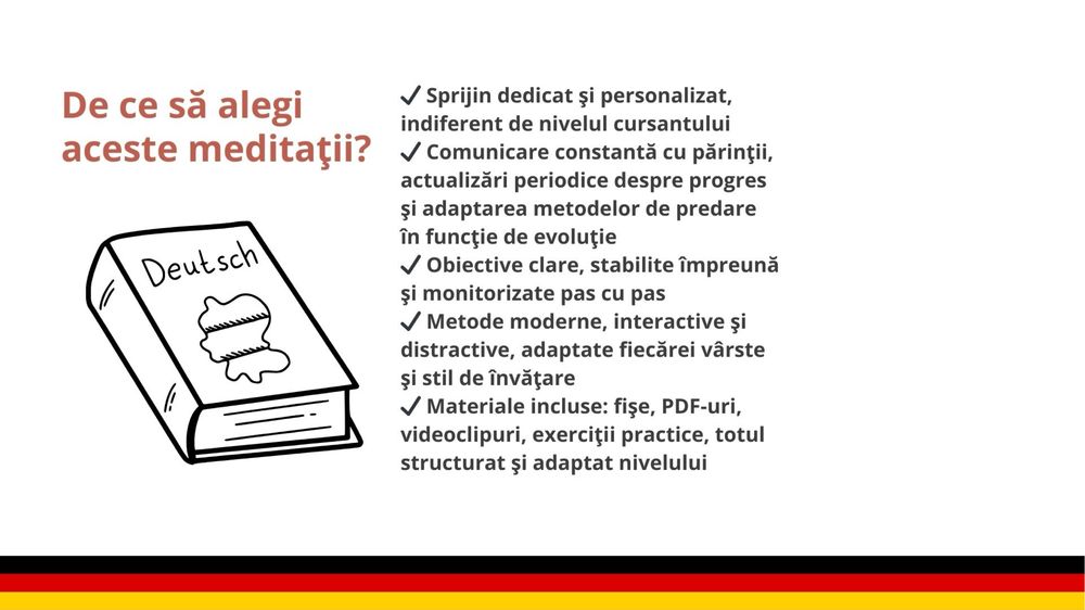 Meditații de limba GERMANĂ pentru copii și începători