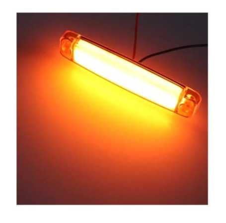 10 X Lampa gabarit laterala auto Led Neon 12–24V remorca camion GALBENA