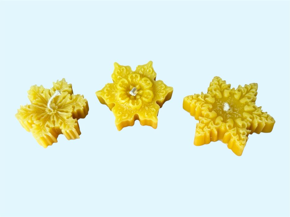 Восъчни свещи от натурален пчелен восък - ръчно изработени