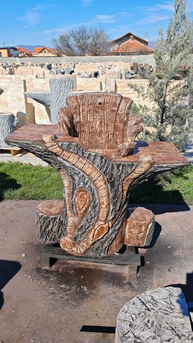 Градинска чешма от щампован бетом