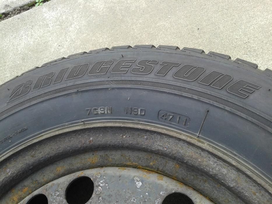Jante Opel 5x110 R15 anv. iarna Bridgestone 195/65/15 pr. 6,5-7mm 4711