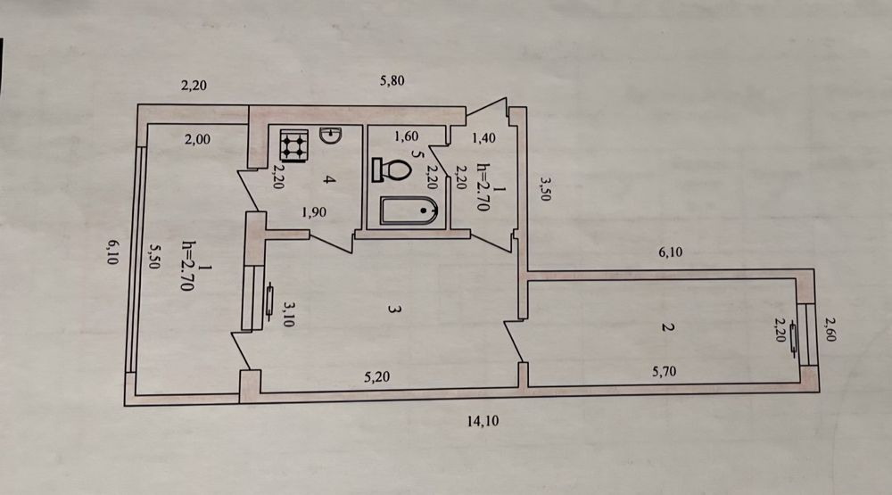 Продажа 2х комнатной квартиры в Карши
