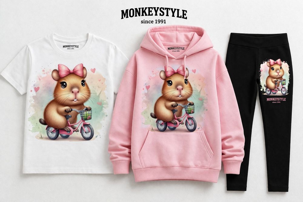 Детски комплект тениска + суитшър + клин | MONKEYSTYLE