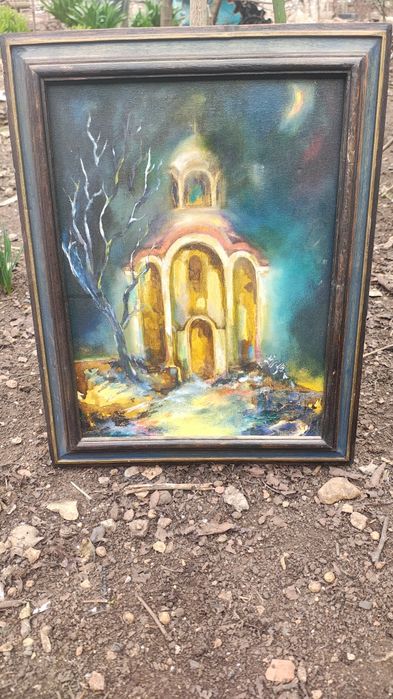 Продавам маслена картина 40/30см и красив пейзаж 34/34