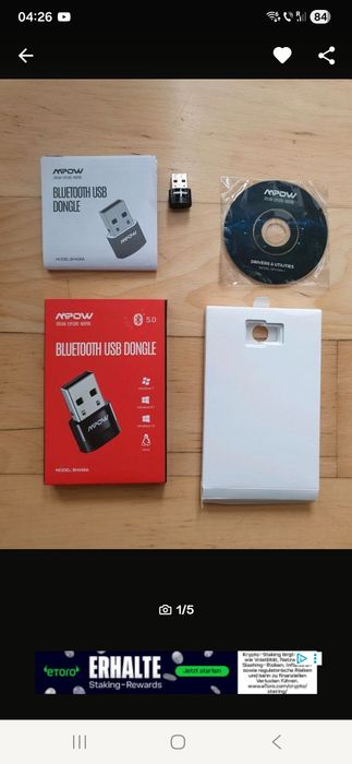 Adaptor USB Mpow BH456A Bluetooth 5.0