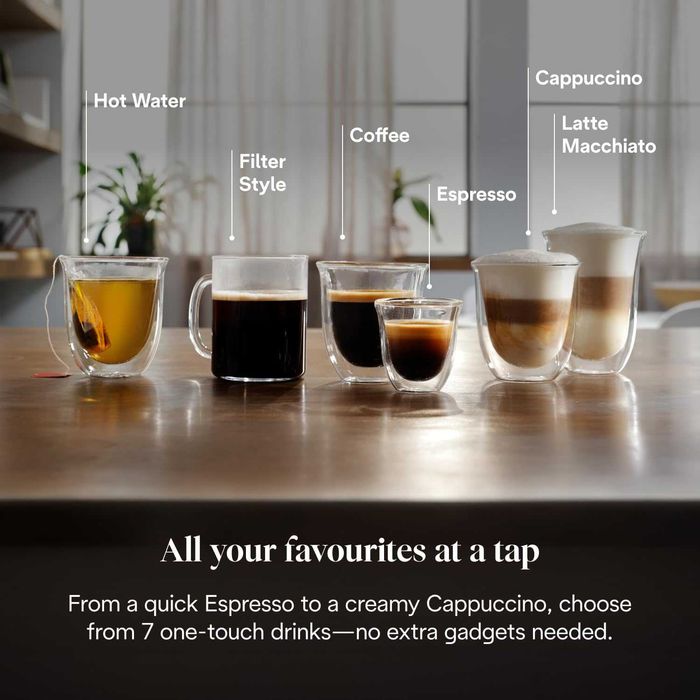 De'Longhi Magnifica Evo, Кафемашина, 1450W, 1,8л ECAM292.81.B, Latte