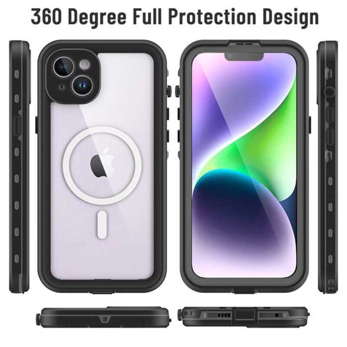 Husa antisoc 360 waterproof iPhone 16 Pro Max 17 Galaxy S24 Ultra S25