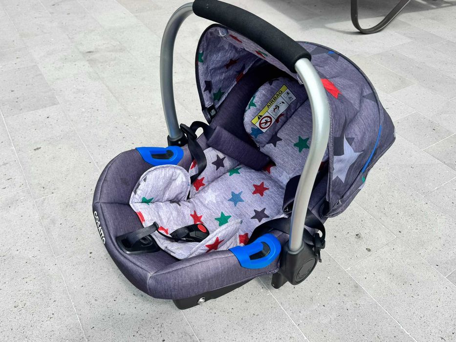 Carucior Cosatto Giggle 2, 3 in 1 Travel System, Grey Megastar