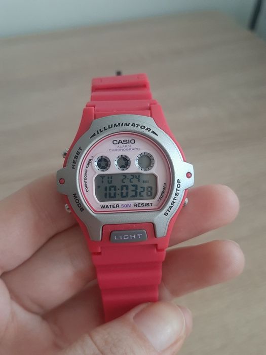 Ceas dama/copii -Casio LW-202H Illuminator – Roz/Magenta