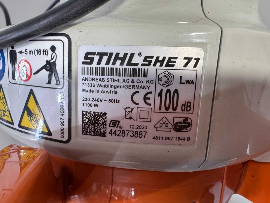 Духалка  - Stihl SHE 71/  1,1 kW / 45 л