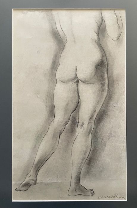 Ion Valentin ANESTIN – Nud - desen in carbune