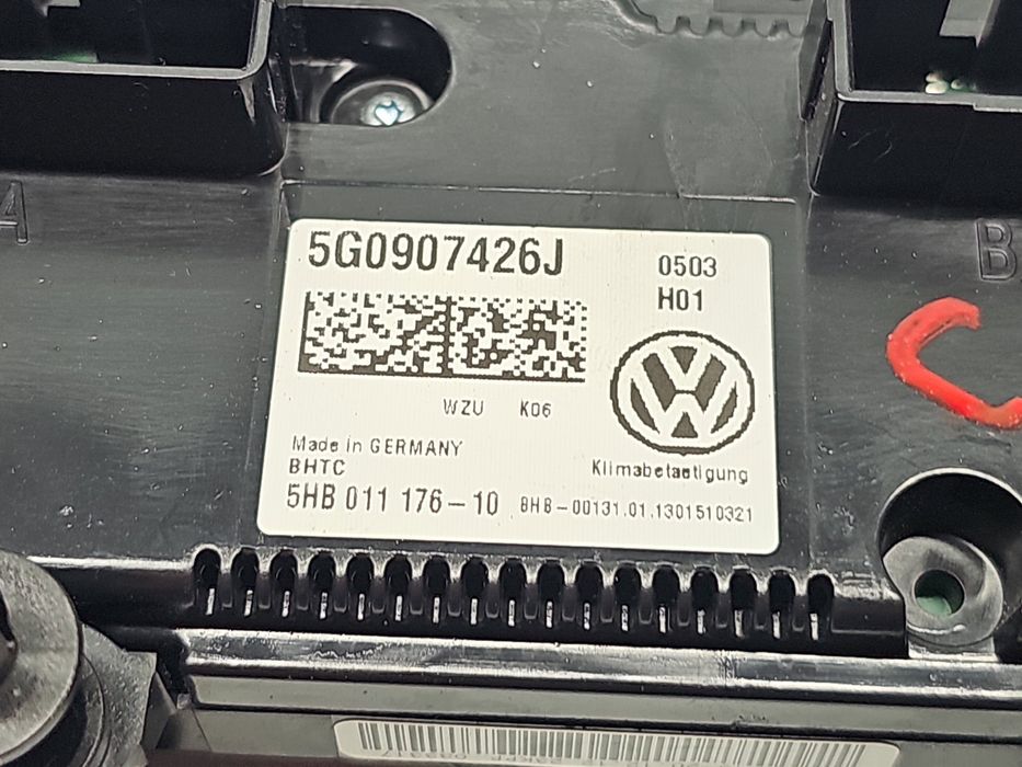 Panou comanda clima Volkswagen Golf 7 (5G) [Fabr 2014-prezent] 5G09074
