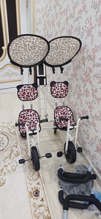 Детский Велосипед для двойни бок о бок