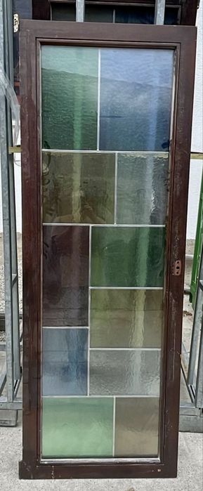 FEREASTRA LEMN GEAM TRIPAN Germania biserica design vitraliu H 185 x L 60. Stoc 15 Buc