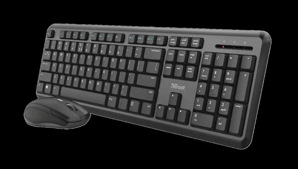 Kit Tastatura si Mouse Wireless TRUST Ody 23942 USB negru Nou Garantie