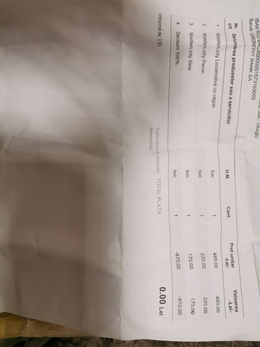 Macheta locomotivă peron sine din lemn