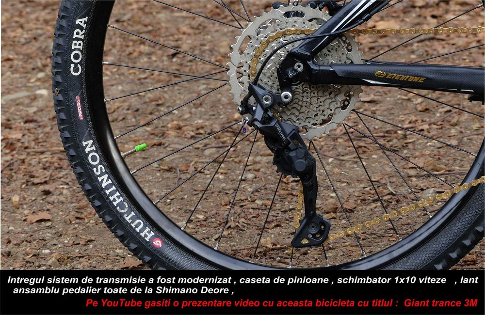 Bicicleta Full suspension Giant Trance -  marimea M - 26" cu dropper post 120 mm