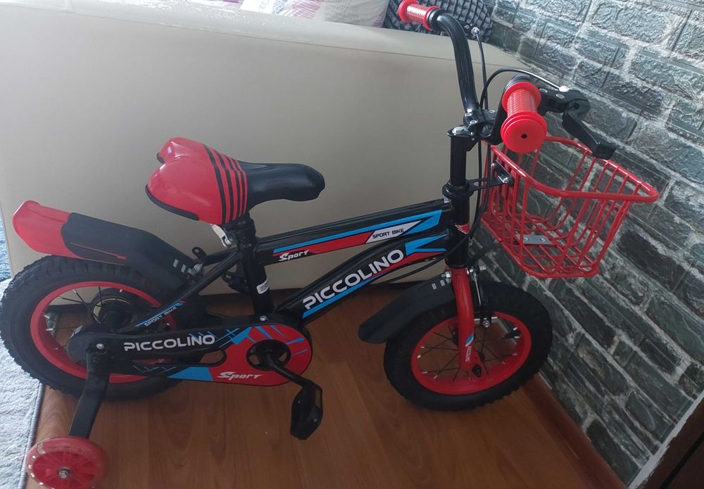 Bicicletă copii Piccolino Sport – ca nouă, cu roți ajutătoare