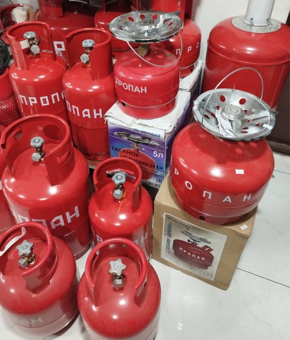 Продам заправленный пустые  газ баллоны