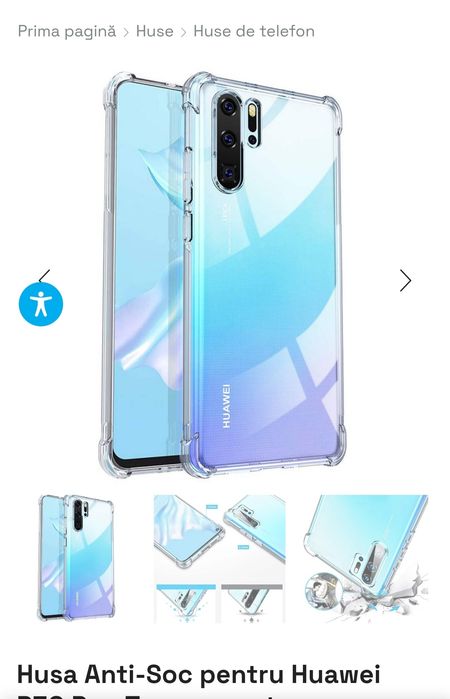 Husa transparenta antisoc Huawei P30 pro