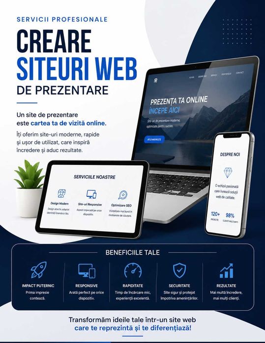 Creare website-uri, site de prezentare, magazin online web design
