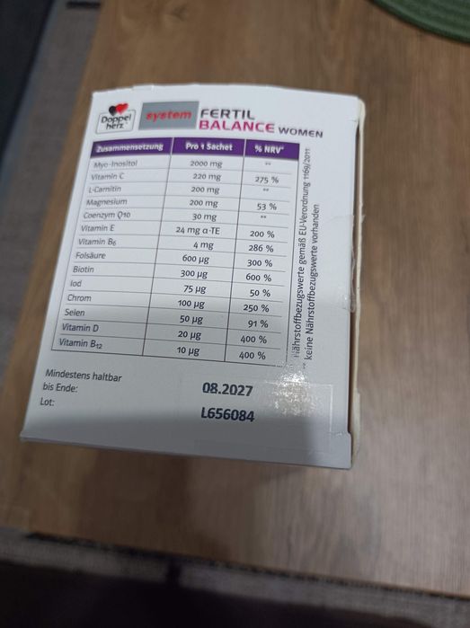 Хранителна добавка Фертил баланс за жени