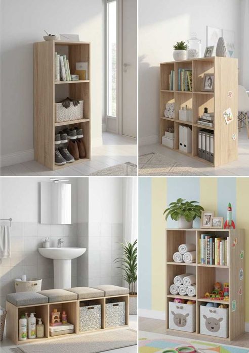 Етажерка за книги, аксесоари, цветя или Рафт за играчки 30x23,5x89 см