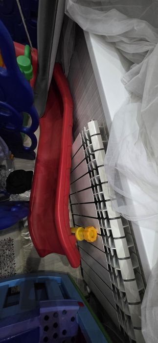 Домик, качеля и горка, 3 в 1