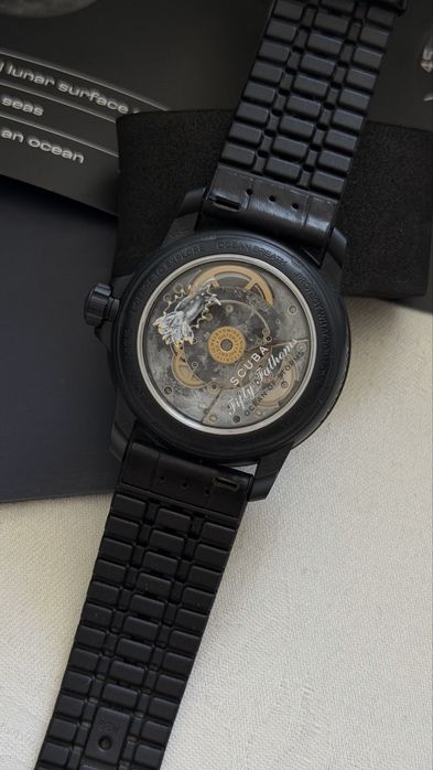 Часы Blancpain Swatch ремешок Hirsch