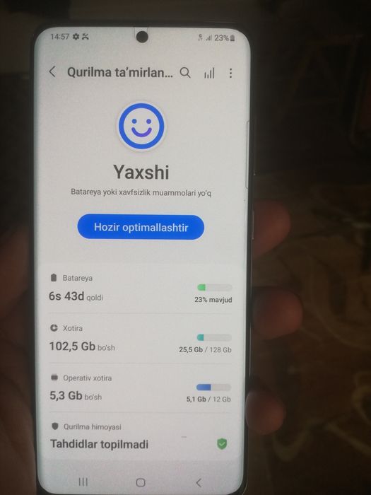 Samsung s20 5g yangidek