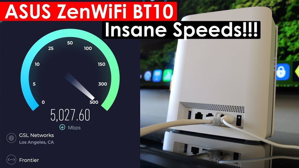 Router cu Wi-Fi 7 ASUS ZenWiFi BT10. TriBand. 10G dual port