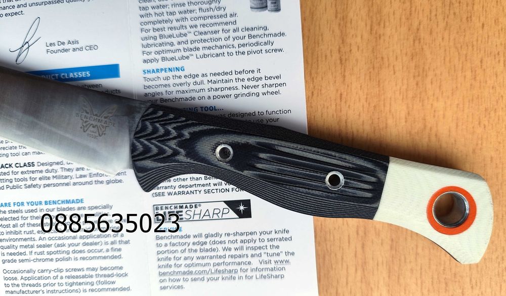 Benchmade 15500-1 Meatcrafter /Benchmade 4010-02 Station Knife