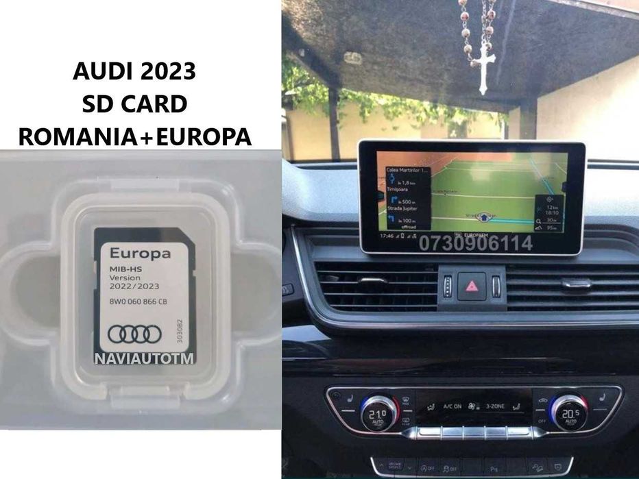 Card harta navigatie Europa + Romania 2023 Audi A4 B9 A5 F5 Q5 FY Timisoara • OLX.ro