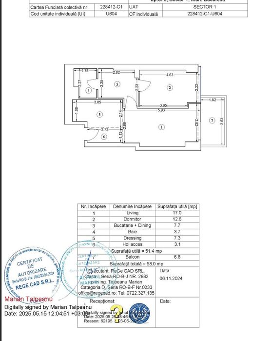 2 camere | UPsite Floreasca | 51,4 mp utili | Comision 0