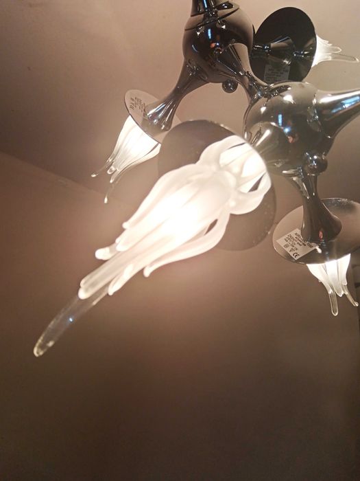 Lustra, Art Deco, Postmodern, Aureliano Toso, Murano Tulip, vintage