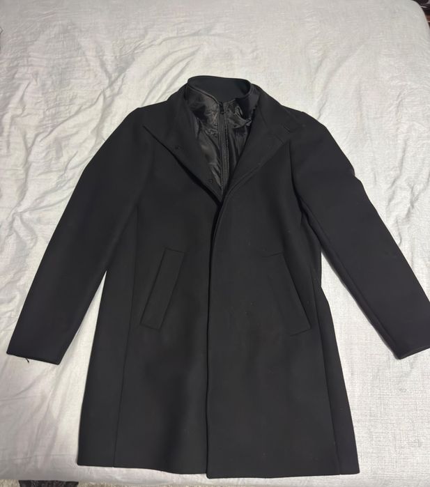 Palton negru de lana Matinique