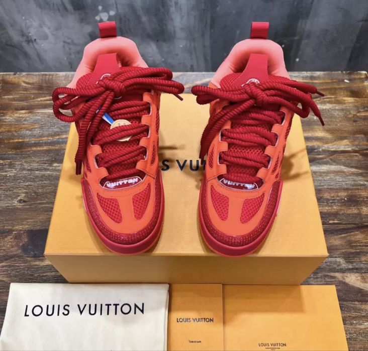 adidasi sneakers louis vuitton skate rosii