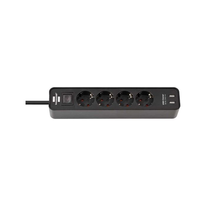 Удлинитель Brennenstuhl Ecolor 4 розетки 2 USB кабель 1,5 м