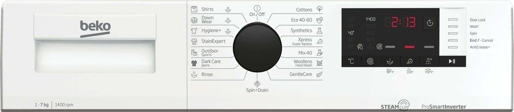 Нова инверторна слим пералня Beko WUE 7722 XW0  7 кг