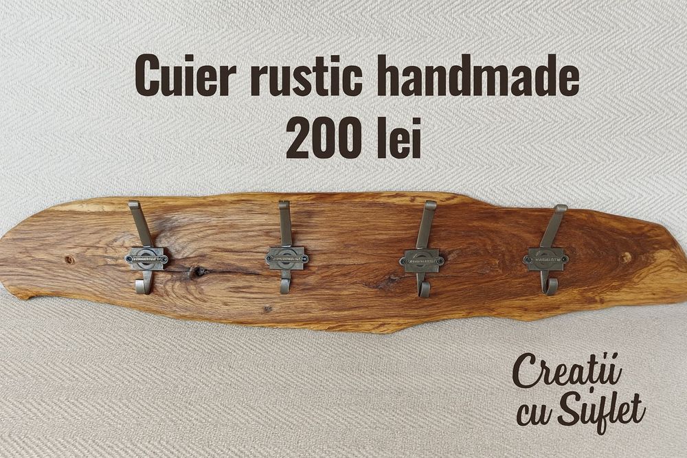 Cuier haine handmade stejar masiv!!!