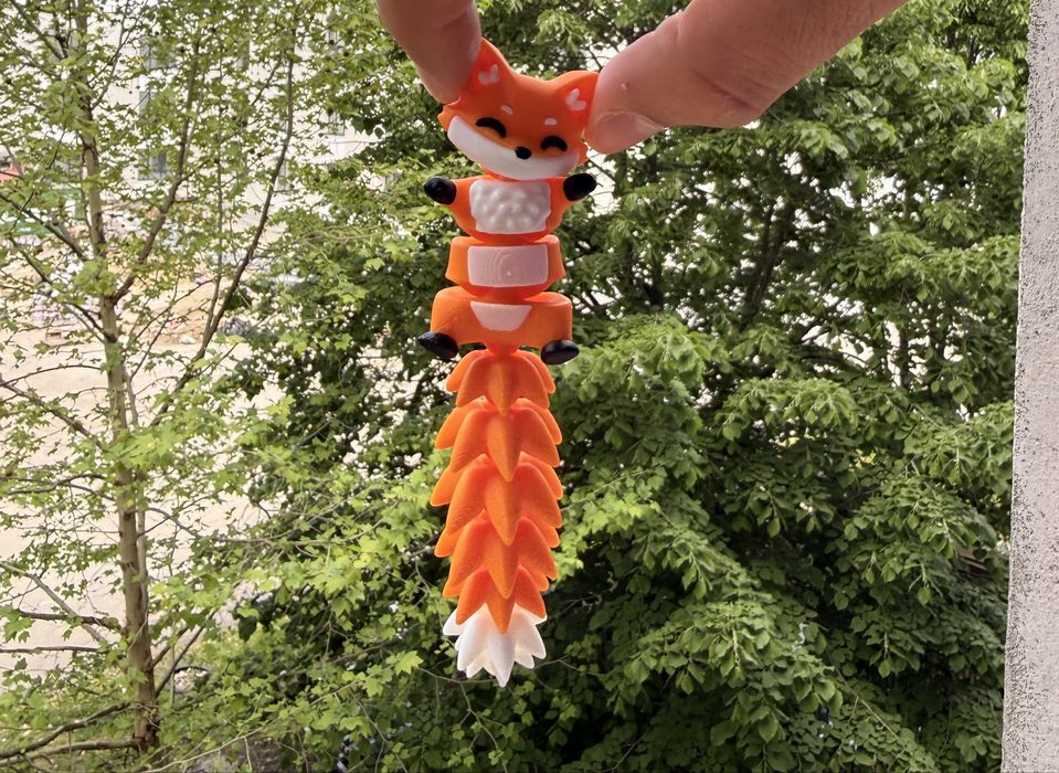Vulpita flexibila- figurina imprimata 3D