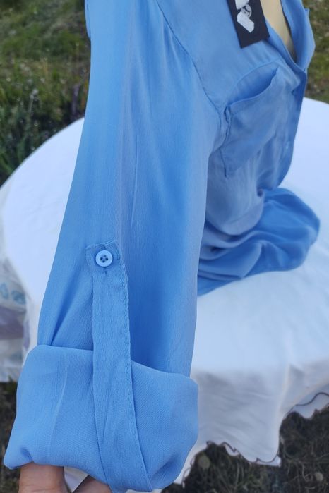 Camasa dama albastra matase & vascoza L