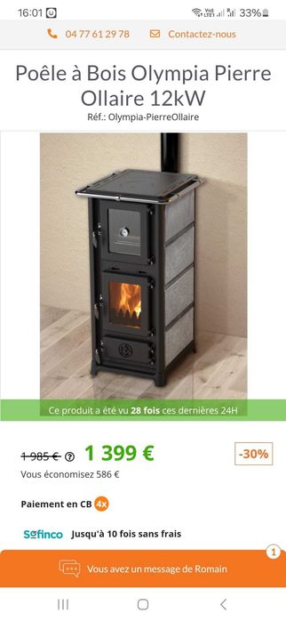 Soba dreptunghiulara pe lemne cu cuptor