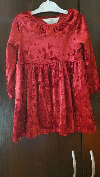 Детска кадифена  рокля