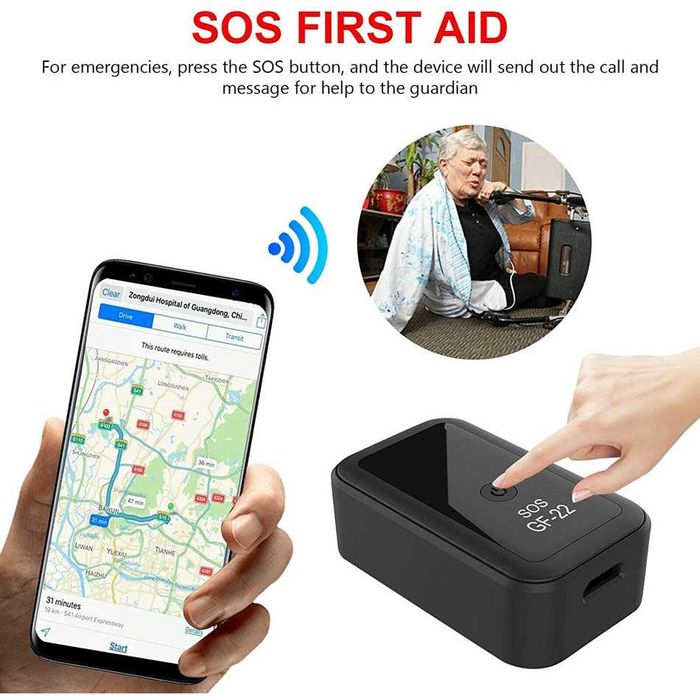 GPS тракер, Модел GF-22, Проследяване, Подслушване, за Android и iOS