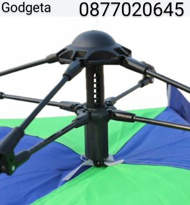 Палатка за 4 човека - саморазгъваща се - Размер: 210х210х130см