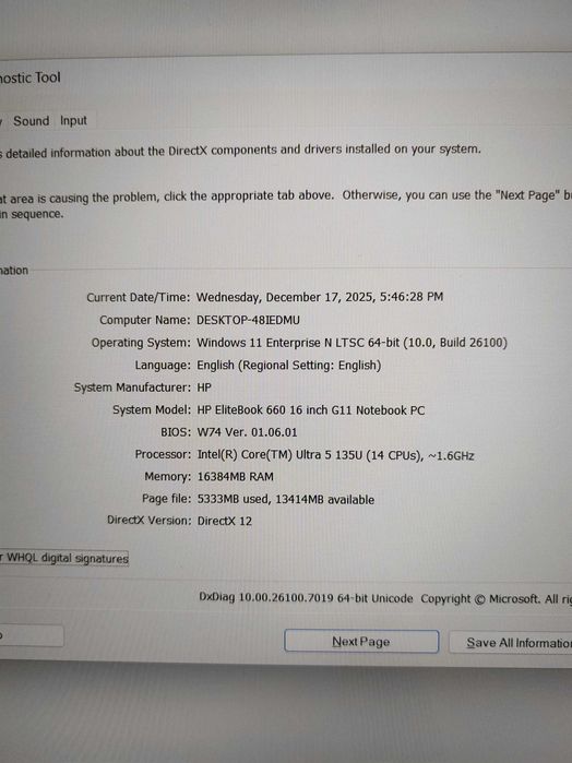 Laptop HP EliteBook 660 G11 ultra 5 16gb ram NOU Magazin CashGen